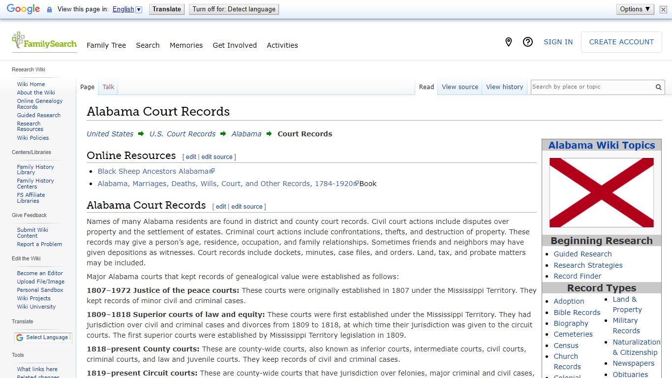 Alabama Court Records • FamilySearch